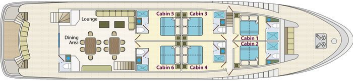 Angel Galapagos Deck Plan